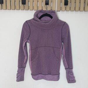 Girls Ivivva  Purple Pullover Cowl Neck Sweater size 12